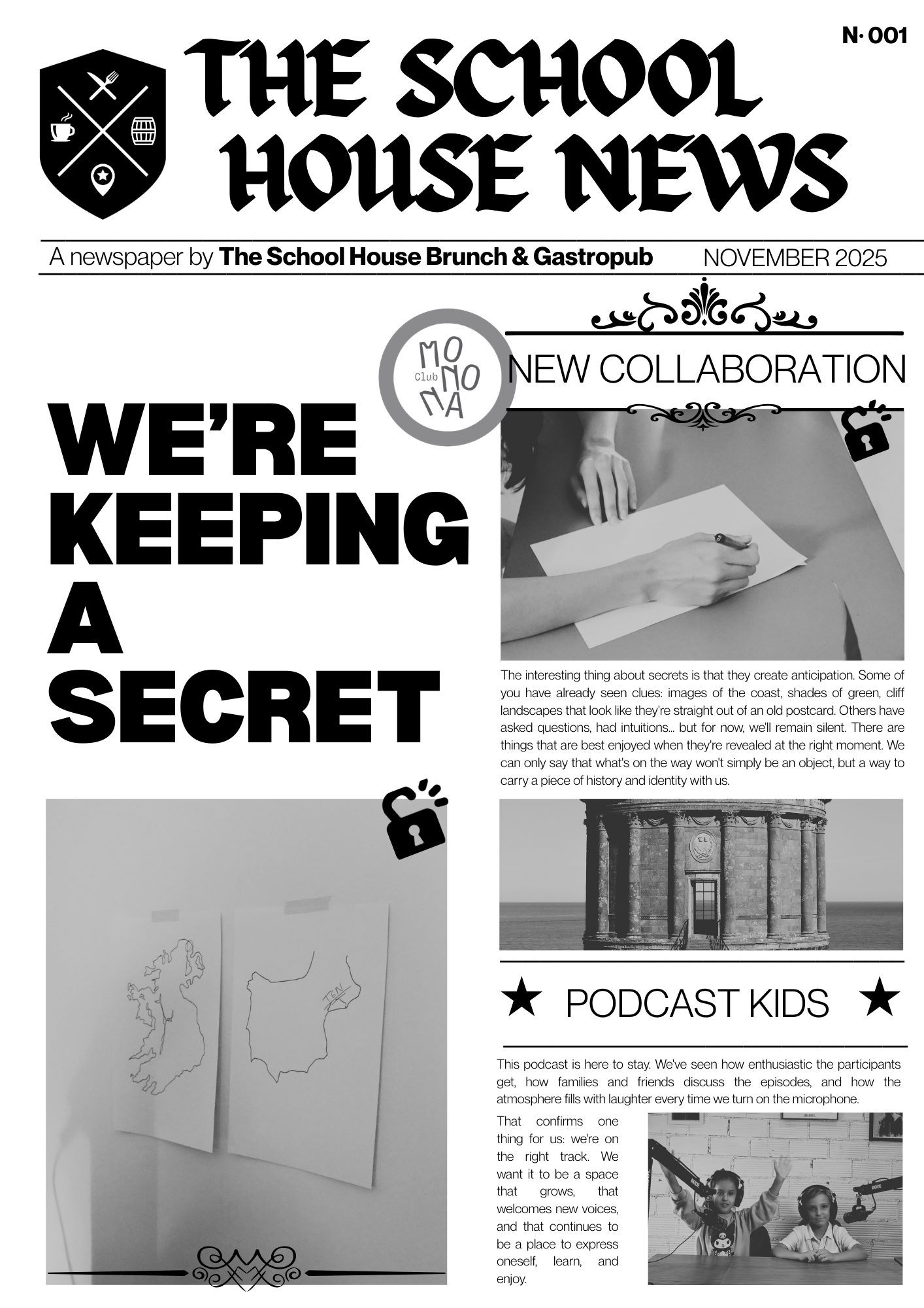 The School House Journal Page 1